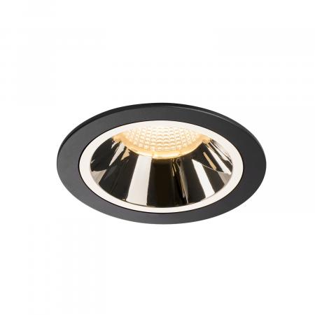 SLV 1003945 NUMINOS DL L Indoor LED Deckeneinbauleuchte schwarz/chrom 3000K 55°