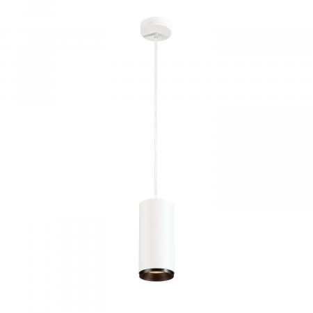 SLV 1004344 NUMINOS PD PHASE L Indoor LED Pendelleuchte weiß/schwarz 2700K 60°