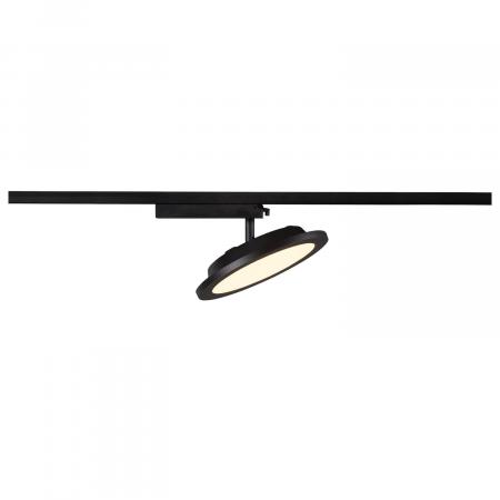 SLV 1004935 PANEL TRACK round 200mm 1 Phasen Spot schwarz 18W 3000K