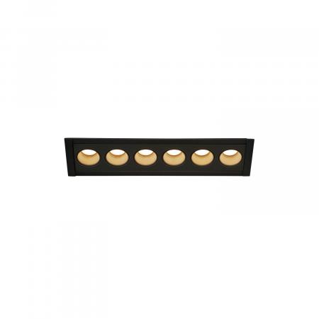 SLV 1005416 MILANDOS 6 Deckeneinbauleuchte schwarz 3000K 45°