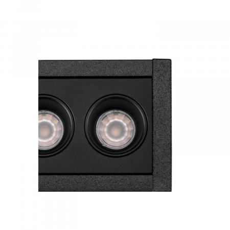 SLV 1005416 MILANDOS 6 Deckeneinbauleuchte schwarz 3000K 45°