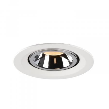 SLV 1005932 NUMINOS GIMBLE M Deckeneinbauleuchte weiß / chrom 2700K 20°