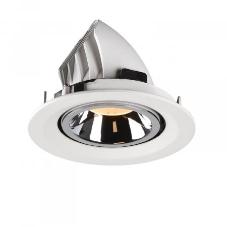 SLV 1005932 NUMINOS GIMBLE M Deckeneinbauleuchte weiß / chrom 2700K 20°