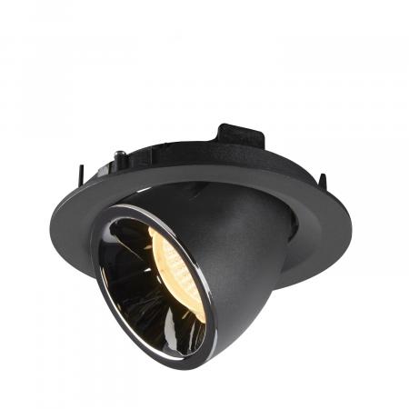 SLV 1005947 NUMINOS GIMBLE M Deckeneinbauleuchte schwarz / chrom 3000K 55°