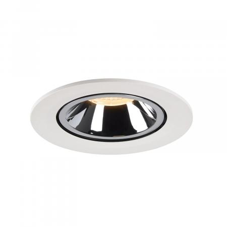 SLV 1006007 NUMINOS GIMBLE L Deckeneinbauleuchte weiß / chrom 3000K 40°