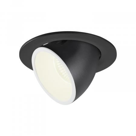 SLV 1006018 NUMINOS GIMBLE L Deckeneinbauleuchte schwarz / weiß 4000K 55°