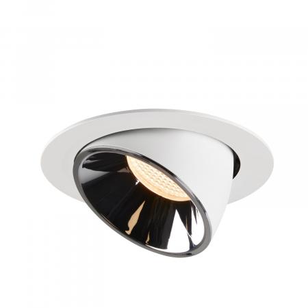 SLV 1006046 NUMINOS GIMBLE XL Deckeneinbauleuchte weiß / chrom 2700K 55°