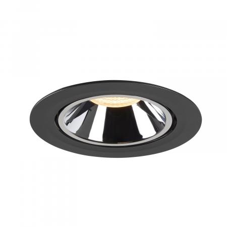 SLV 1006052 NUMINOS GIMBLE XL Deckeneinbauleuchte schwarz / chrom 3000K 40°