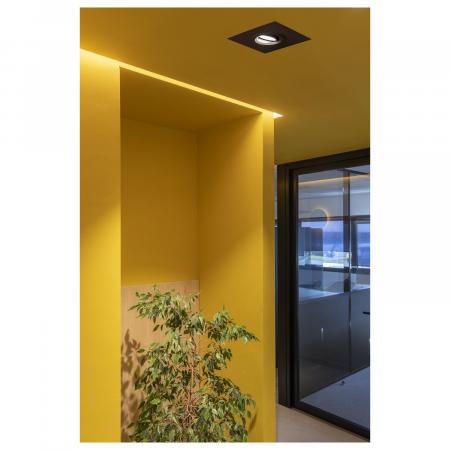 SLV 1006145 Numinos M Reduzierring eckig 240/120mm schwarz