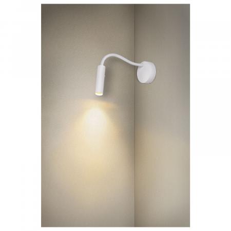 SLV 1006161 KARPO GOOSE Wandleuchte weiß mit Flexarm