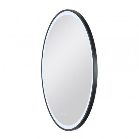 SLV 1007202 TRUKKO 80 Spiegel Ø 80 cm chrom schwarzer rand