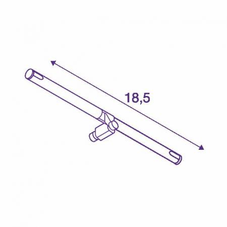 SLV 139090 COSMIC, Lampenhalter für TENSEO Niedervolt-Seilsystem in schwarz, schwenkbar, 2 Stück