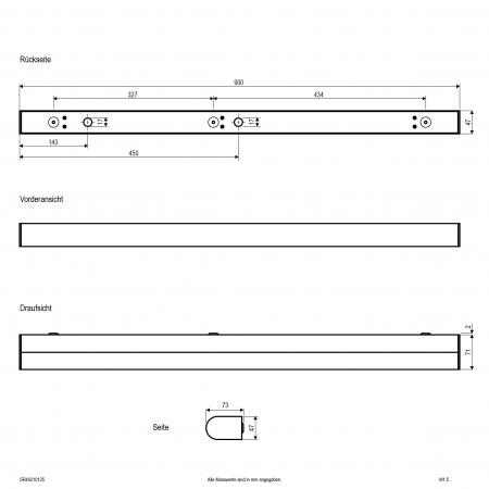 EVN LED-Wandleuchte, IP44 SR44210125