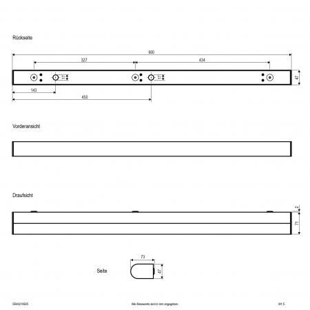 EVN LED-Wandleuchte, IP44 SR44210925