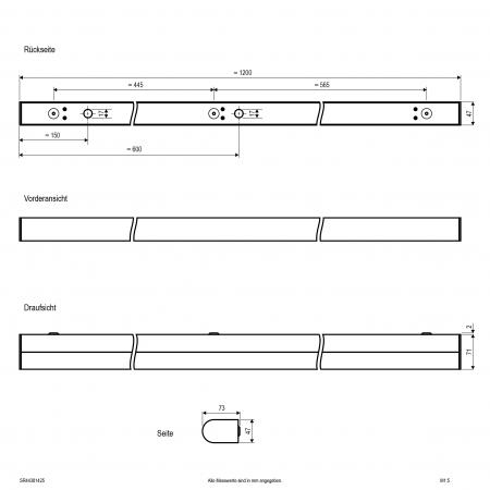 EVN LED-Wandleuchte, IP44 SR44381425