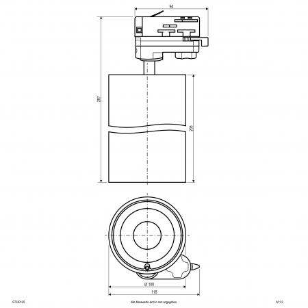 EVN LED Schienenstrahler mit Sensor, IP20 ST330125