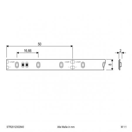 EVN Niedervolt LED-Strip, IP20, kürzbar STR2012302840