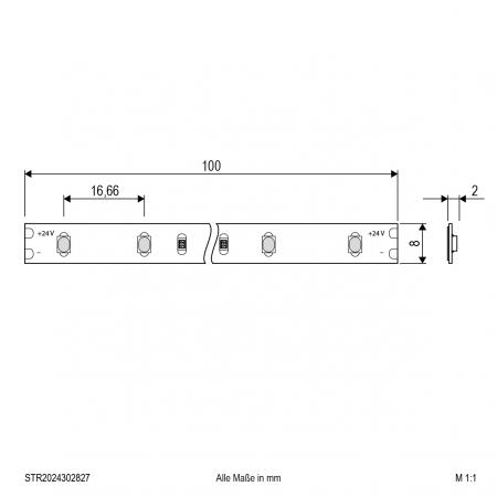 EVN Niedervolt LED-Strip, IP20, kürzbar STR2024302827