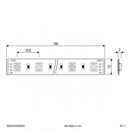 EVN Niedervolt LED-Strip, IP20, kürzbar STR202460509902