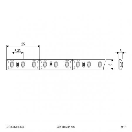 EVN Niedervolt LED-Strip, IP54, kürzbar STR5412602840
