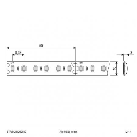 EVN Niedervolt LED-Strip, IP54, kürzbar STR54241202840