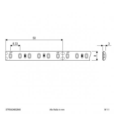 EVN Niedervolt LED-Strip, IP54, kürzbar STR5424602840