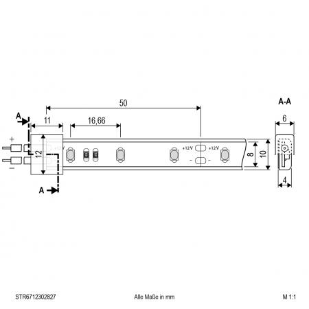 EVN Niedervolt LED-Strip, IP67, kürzbar STR6712302827