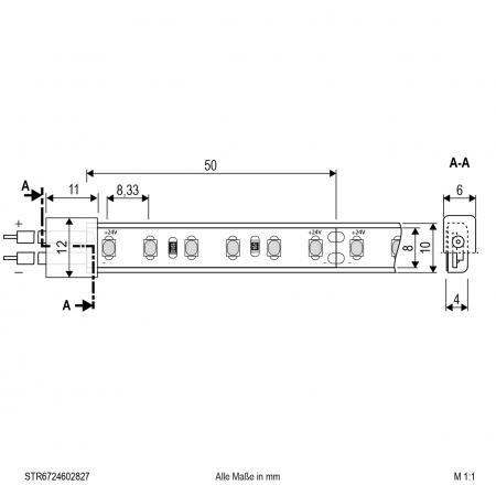 EVN Niedervolt LED-Strip, IP67, kürzbar STR6724602827