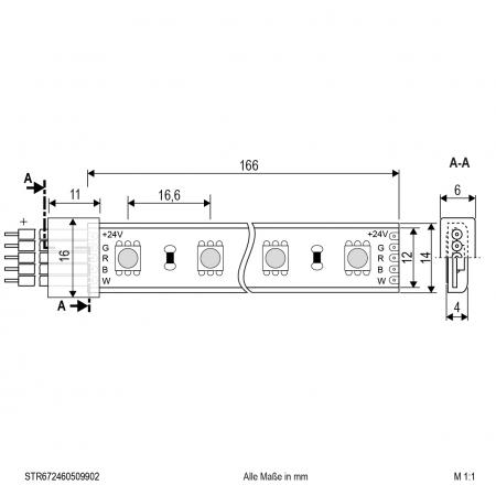 EVN Niedervolt LED-Strip, IP67, kürzbar STR672460509902