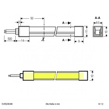 EVN Neon-Flex LED-Strip, IP65, konfektionierbar SV65240440