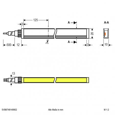 EVN Neon-Flex LED-Strip, IP67, konfektionierbar SVB6748149902