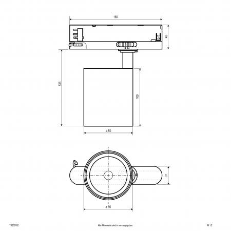 EVN LED Schienenstrahler, IP20 TS250102