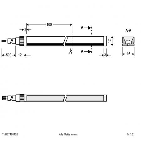 EVN Neon-Flex LED-Strip, IP67, konfektionierbar TVB67480402