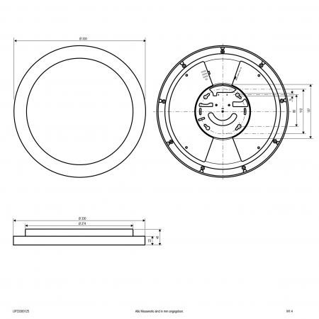 EVN LED Anbauleuchte mit einstellbarer Farbtemperatur UP33300125