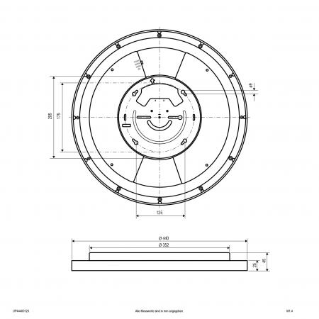 EVN LED Anbauleuchte mit einstellbarer Farbtemperatur UP44400125
