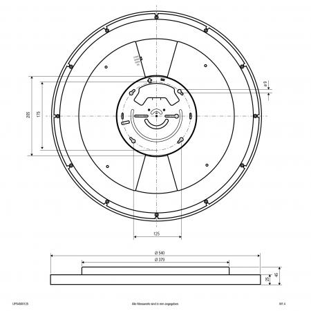 EVN LED Anbauleuchte mit einstellbarer Farbtemperatur UP54500125