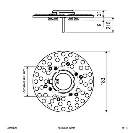 EVN LED-Modul mit magnetischer Befestigung URM1825
