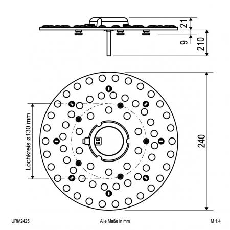 EVN LED-Modul mit magnetischer Befestigung URM2425