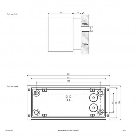 EVN LED-Wandleuchte, Lichtaustritt verstellbar, IP54 WA54181502