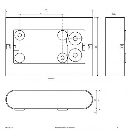 EVN 2-flammige LED-Wandleuchte, IP65 WAF65060125