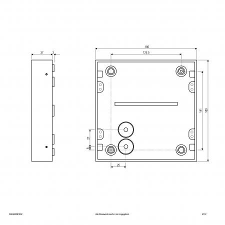 EVN LED Wandanbauleuchte, IP65 WAQ65081602
