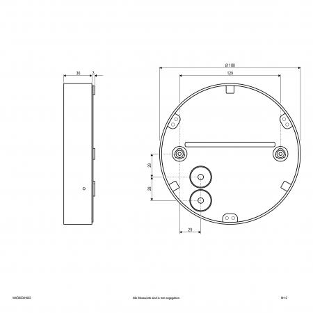 EVN LED Wandanbauleuchte, IP65 WAR65081602