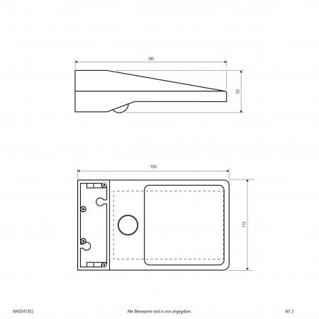 EVN Solar LED-Wandleuchte, IP54 WAS541502