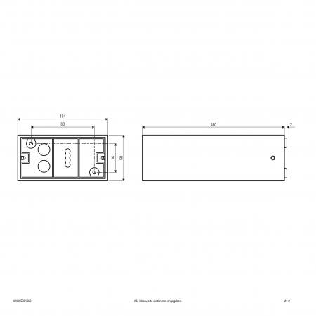 EVN LED Wandanbauleuchte, IP65 WAU65081602