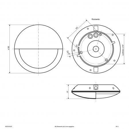 EVN LED-Wandanbau, IP66 WE30181425
