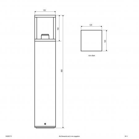 EVN Pollerleuchte anthrazit, IP54 WG652715
