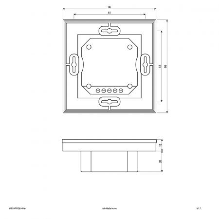 EVN WIFI-Wand-Control-Panel, weiß WIFIWPRGBWW