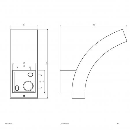 EVN LED-Wandleuchte, IP54 WL54021502