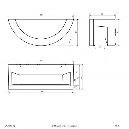 EVN LED Wandanbauleuchte, IP65 WLA65101602