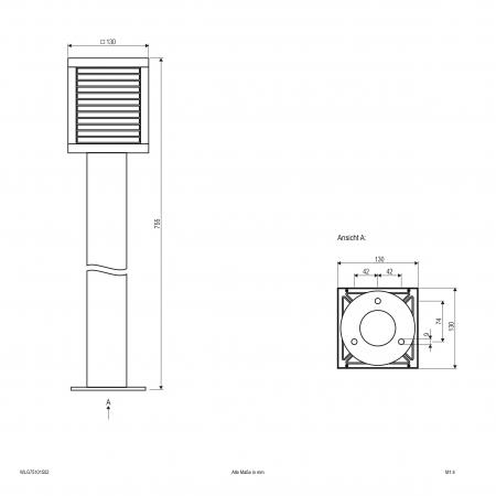 EVN LED Wegeleuchte, IP65 WLG75101502